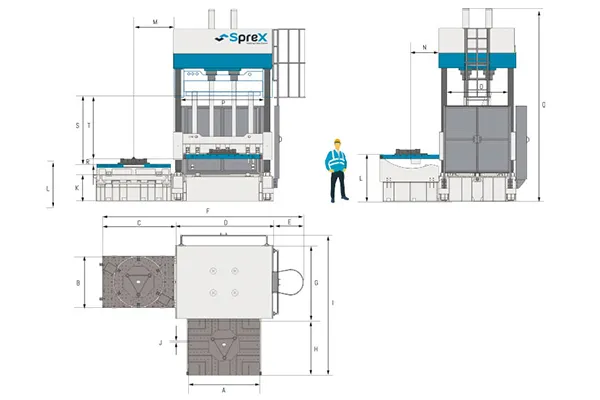 High Precision Spotting Press for 3-Color Mould